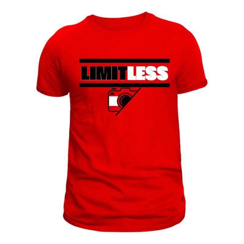 Red Chest Printed Logo Tshirt