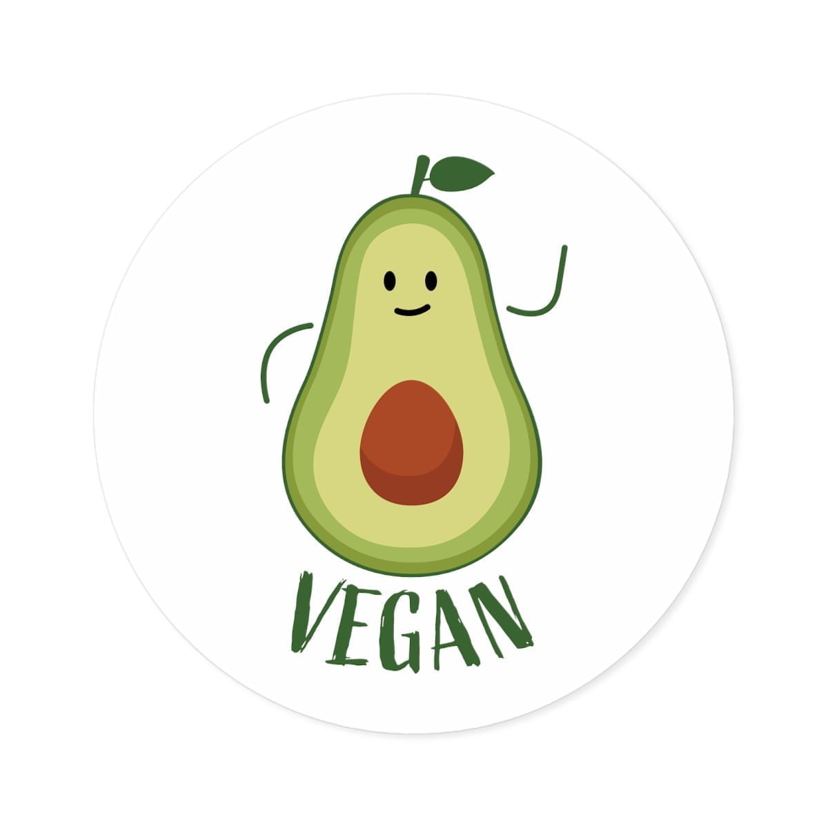 Round Vinyl Stickers, Indoor Outdoor