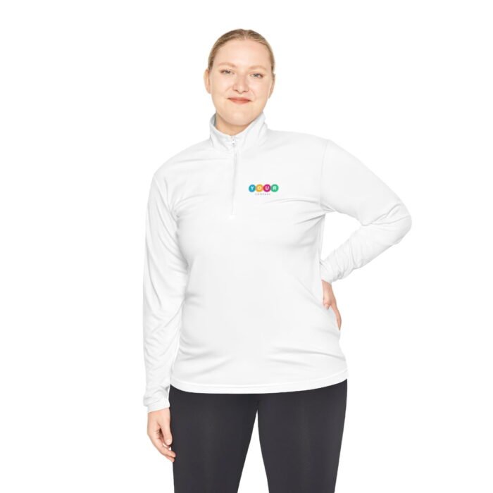 Unisex Quarter-Zip Logo Pullover - Image 4