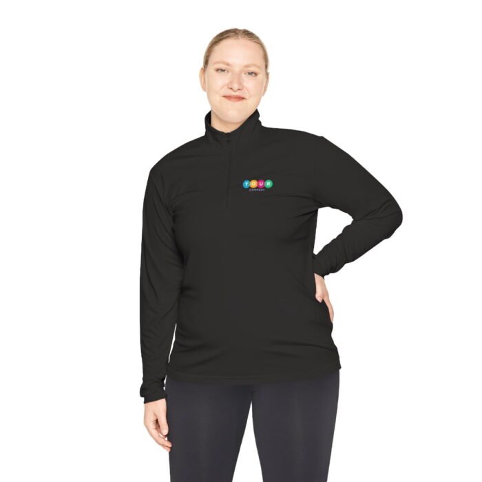 Unisex Quarter-Zip Logo Pullover - Image 8