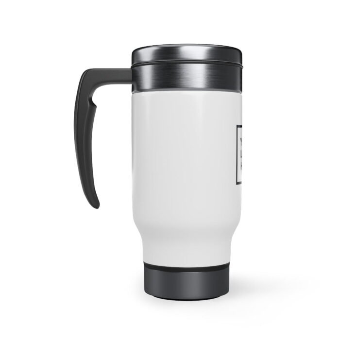 Logo Stainless Steel Travel Mug with Handle, 14oz - Image 3