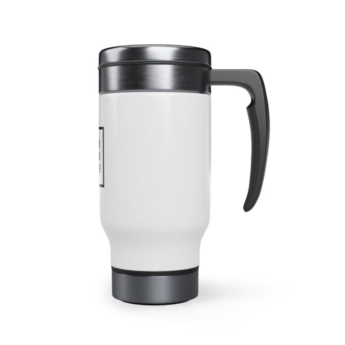Logo Stainless Steel Travel Mug with Handle, 14oz - Image 4