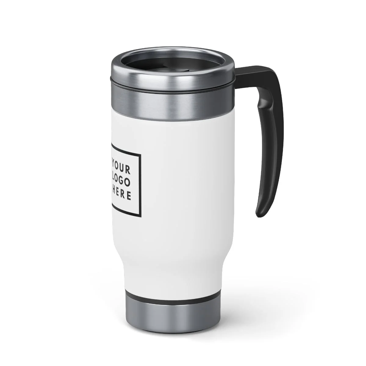 Logo Stainless Steel Travel Mug with Handle, 14oz - Image 5