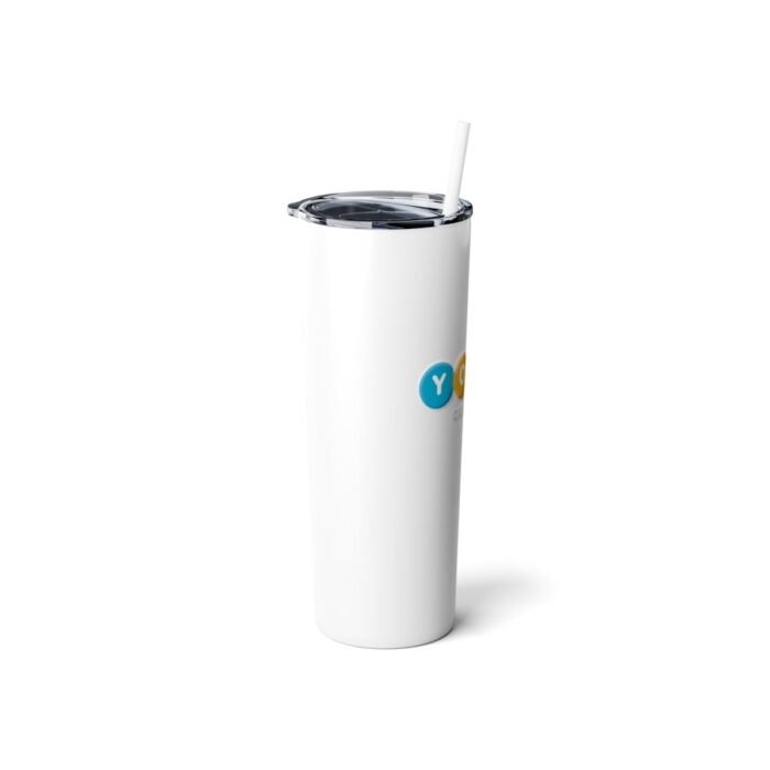 Skinny Steel Tumbler with Straw, 20oz - Image 2