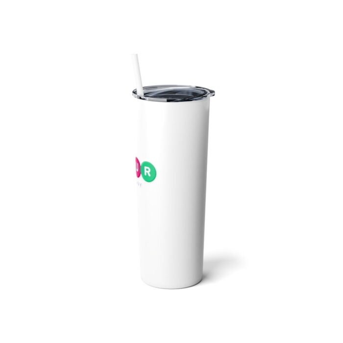 Skinny Steel Tumbler with Straw, 20oz - Image 3