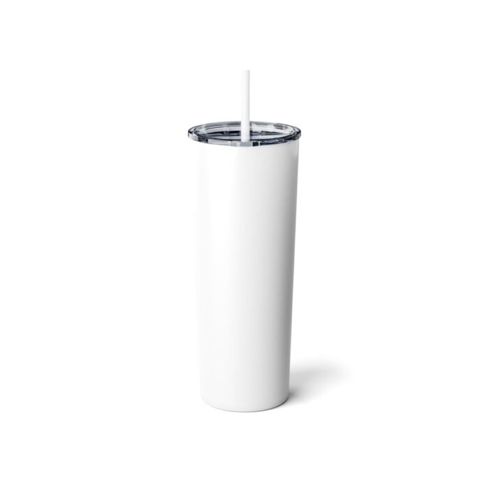 Skinny Steel Tumbler with Straw, 20oz - Image 4