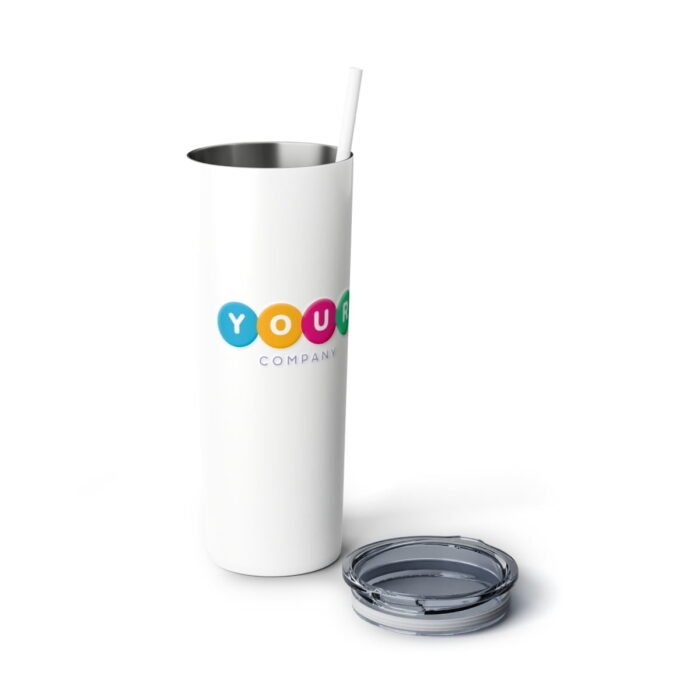 Skinny Steel Tumbler with Straw, 20oz - Image 6
