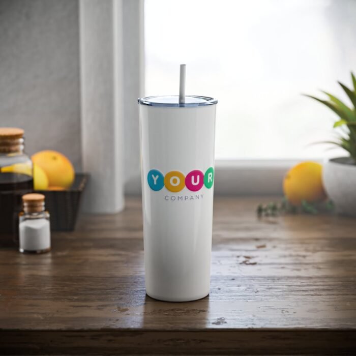 Skinny Steel Tumbler with Straw, 20oz - Image 7