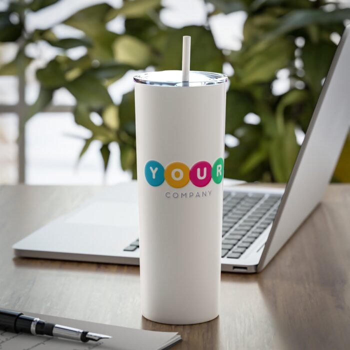 Skinny Steel Tumbler with Straw, 20oz - Image 8